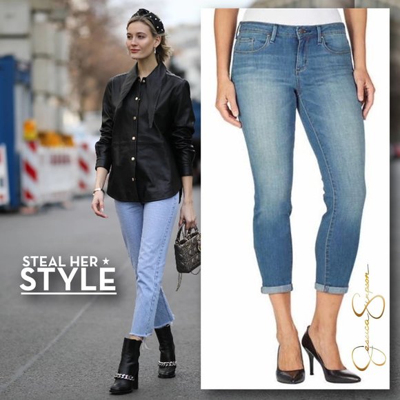 Jessica Simpson Denim - JESSICA SIMPSON Rolled Crop Skinny Jeans    6/28